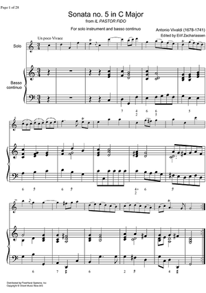 Sonata No. 5 C Major - Score