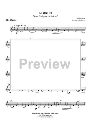 Nimrod from "Enigma Variations" - Alto Clarinet