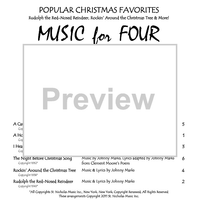 Music for Four, Collection No. 1 - Popular Christmas Favorites - Keyboard or Guitar