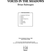 Voices in the Shadows - Score Cover