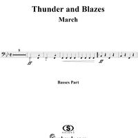 Thunder and Blazes March (Entry of the Gladiators) - Basses