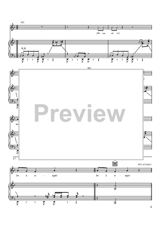 Far As We Felt Like Goin'" Sheet Music By Pussycat Dolls For Piano ...