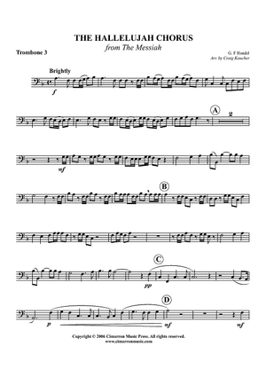 The Hallelujah Chorus - Trombone 3