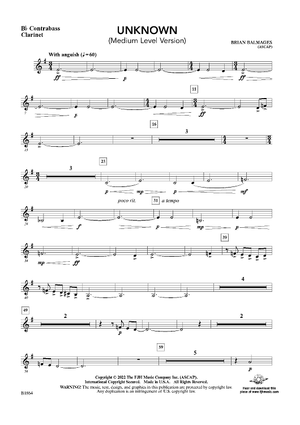 Unknown (Medium Level Version) - Bb Contra Bass Clarinet