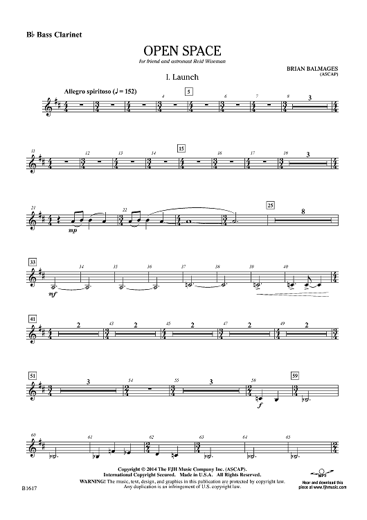 Open Space - Bb Bass Clarinet