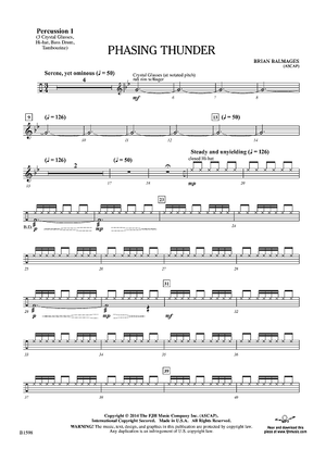 Phasing Thunder - Percussion 1