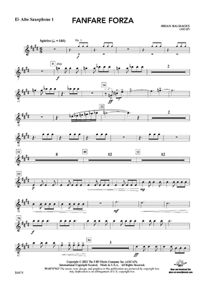 Fanfare Forza - Eb Alto Sax 1