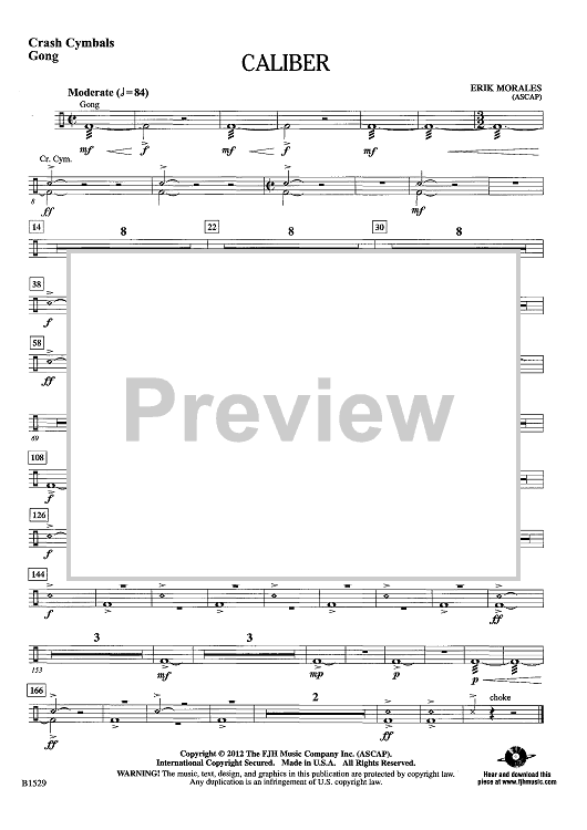 Caliber - Crash Cymbals/Gong