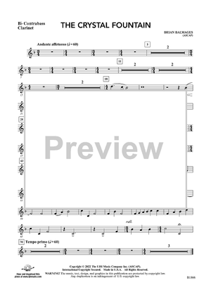 The Crystal Fountain - Bb Contra Bass Clarinet