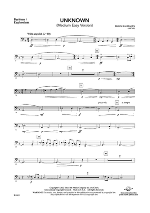 Unknown (Medium Easy Version) - Baritone / Euphonium