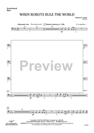 When Robots Rule the World - Synthesized Bass (opt.)