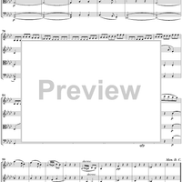 Op. 18, No. 4, Movement 3 - Menuetto - Score