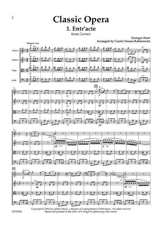 Classic Opera - Score