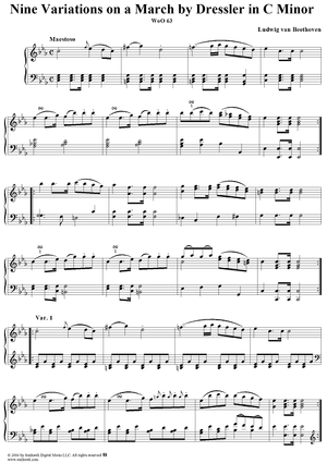 Nine Variations on a March by Dressler in C Minor, WoO 63