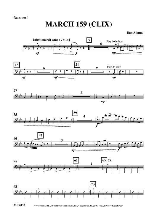 March 159 (CLIX) - Bassoon 1