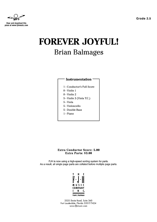 Forever Joyful! - Score