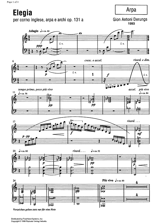 Elegia Op.131a - Harp