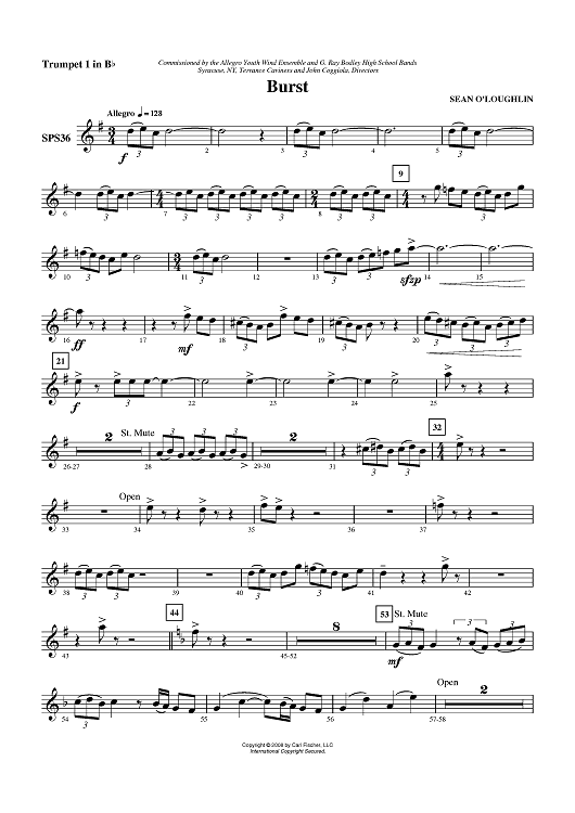 Burst - Trumpet 1 in B-flat