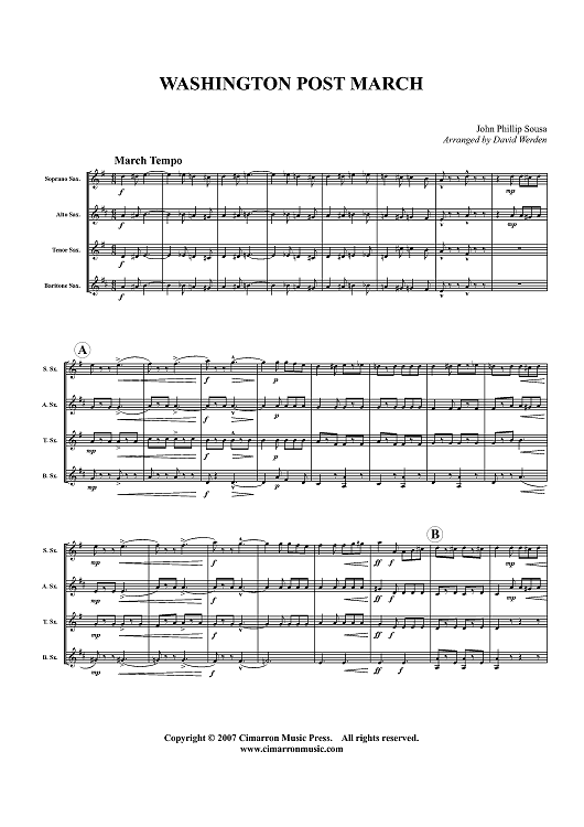 Washington Post March - Score