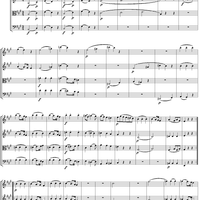 String Quartet No. 18, Movement 2 - Score