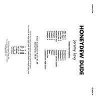 Honeydew Dude - Score Cover