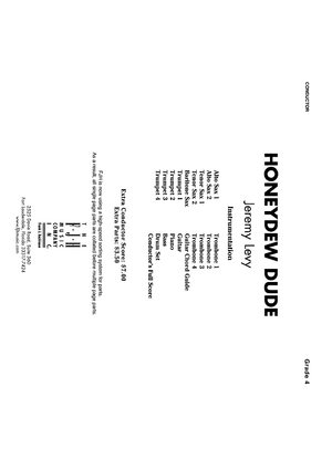 Honeydew Dude - Score Cover