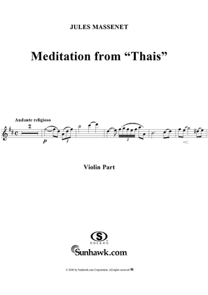 Meditation from "Thaïs" - Violin