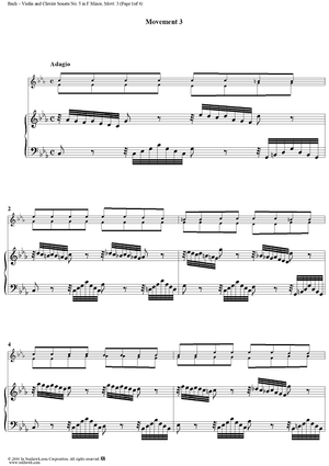 Violin Sonata No. 5, Movement 3 - Piano Score