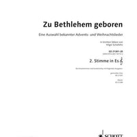 Zu Bethlehem geboren - 2nd Part In Eb (violin Clef): Alto Saxophone, H...