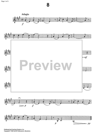 Studies for clarinet, Vol. 2 No. 8 - Clarinet