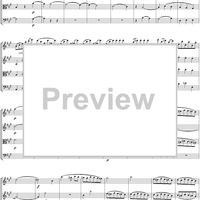 String Quartet No. 18, Movement 1 - Score