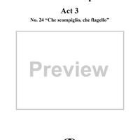 "Che scompiglio, che flagello", No. 24 from "La Finta Semplice", Act 3, K46a (K51) - Full Score