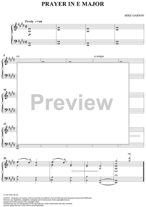 Prayer in E Major