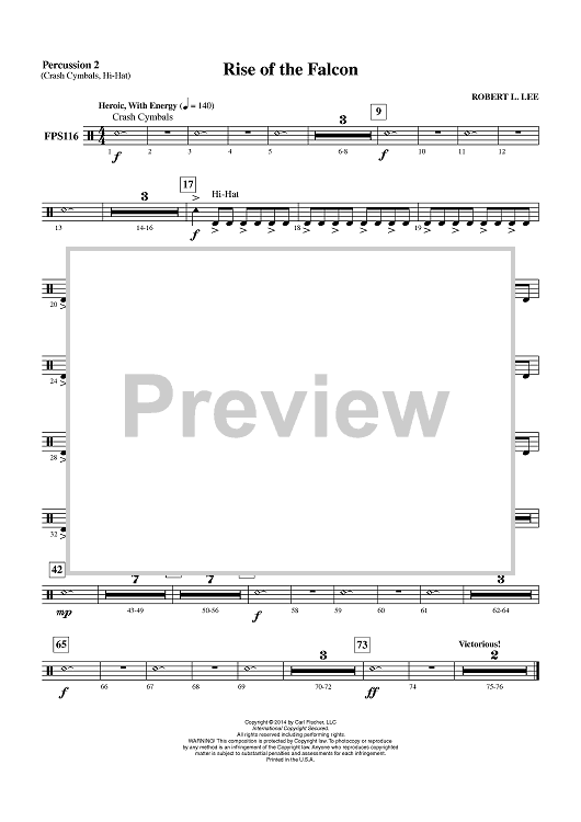 Rise of the Falcon - Percussion 2