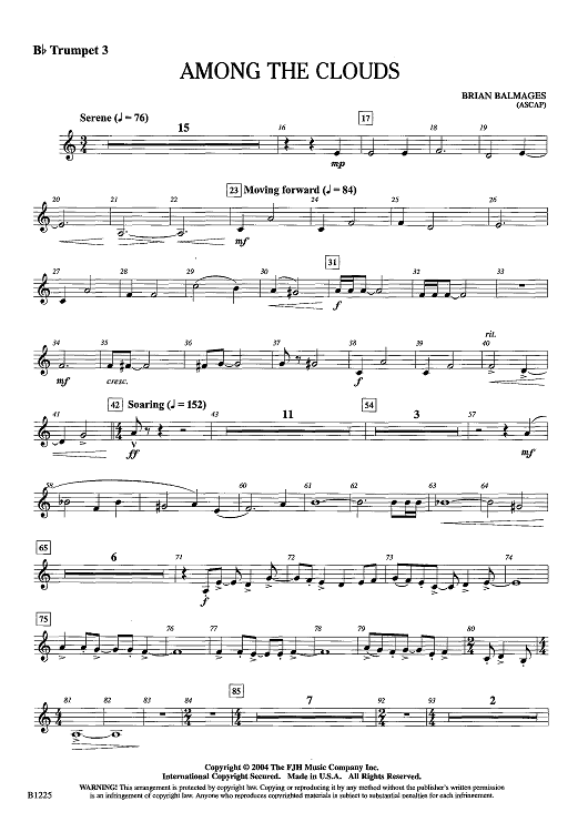 Among Us Drip – Bensound Sheet music for Trumpet in b-flat (Solo