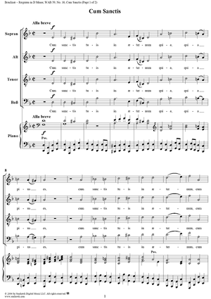 Requiem in D Minor, No. 10: Cum Sanctis