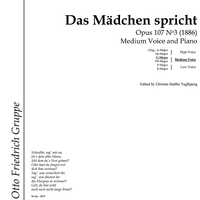 Das Mädchen spricht Op.107 No. 3