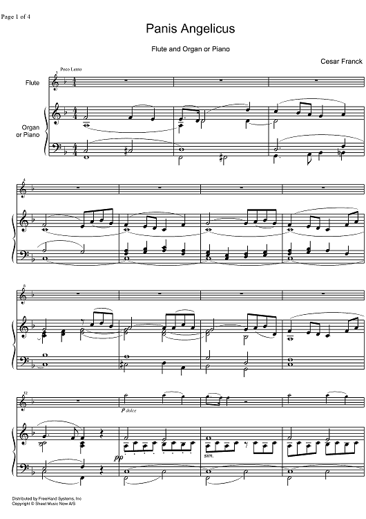 Panis Angelicus - Score