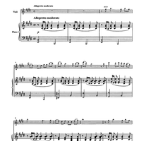 Canzonetta No. 2 - The Song of a Rose - Score