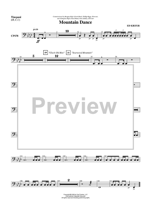 Mountain Dance - Timpani