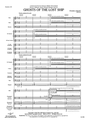 Ghosts of the Lost Ship - Score