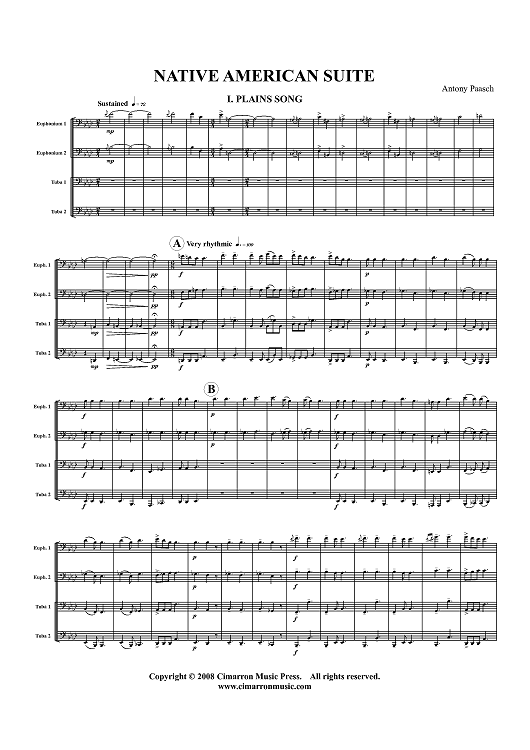 Native American Suite - Score