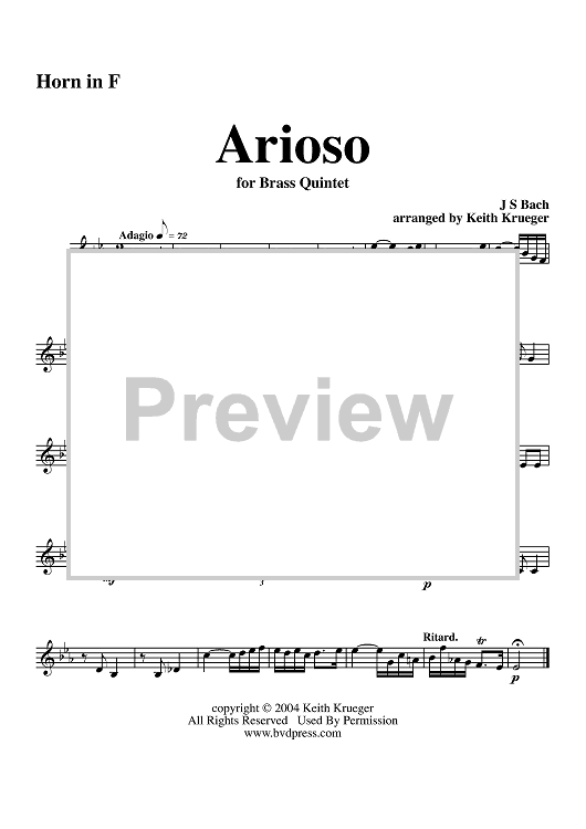 Arioso - Horn