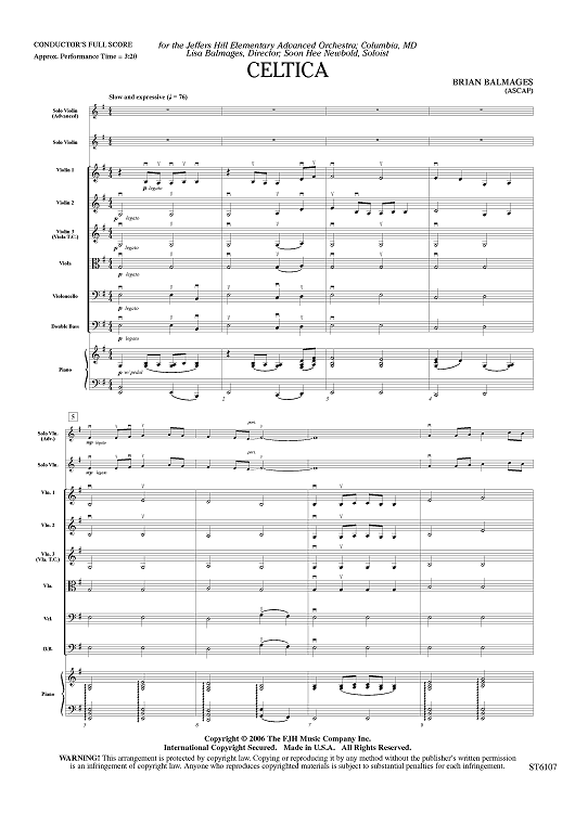 Celtica - Score