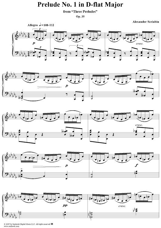 Prelude No. 1 in D-flat major