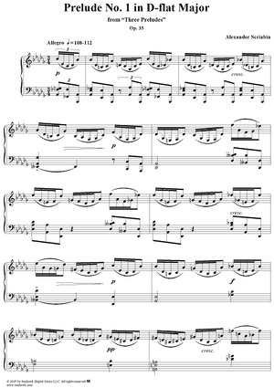 Prelude No. 1 in D-flat major