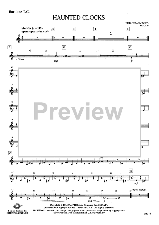 Haunted Clocks - Baritone TC