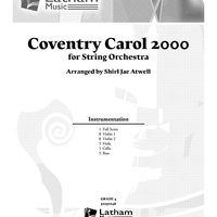 Coventry Carol 2000 - Score