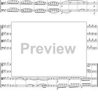 String Quartet No. 18, Movement 1 - Score