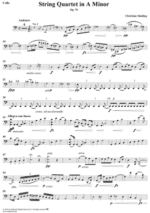 String Quartet in A Minor, Op. 70 - Cello